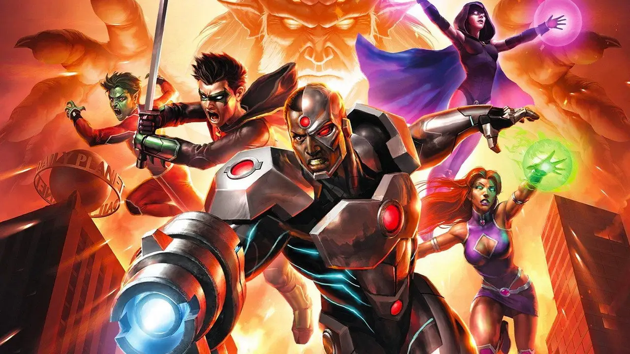 Кадр з фільму «Ліга Справедливості проти Юних Титанів»
