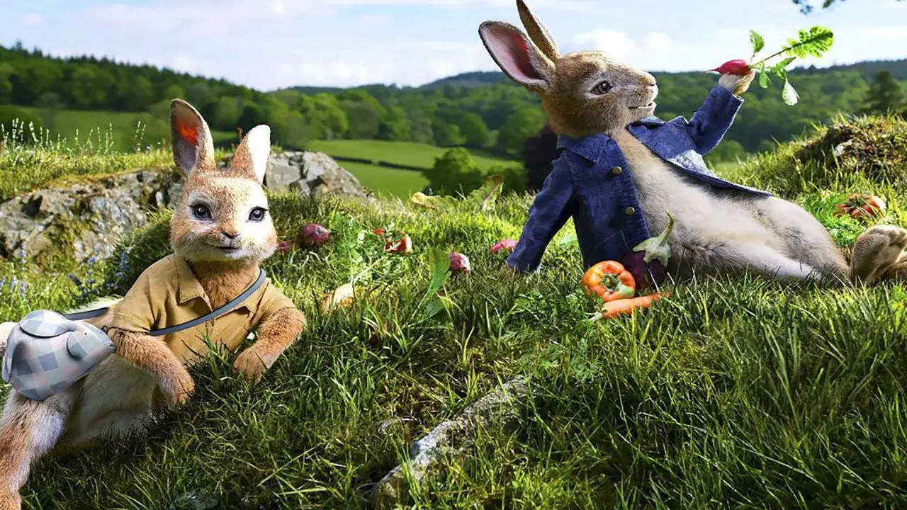 Кадр з фільму «Кролик Петрик»