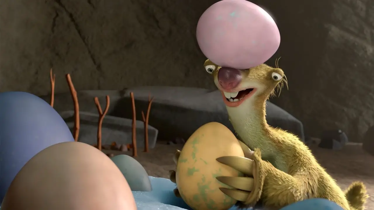 Кадр з фільму «Льодовиковий період: Погоня за яйцями»