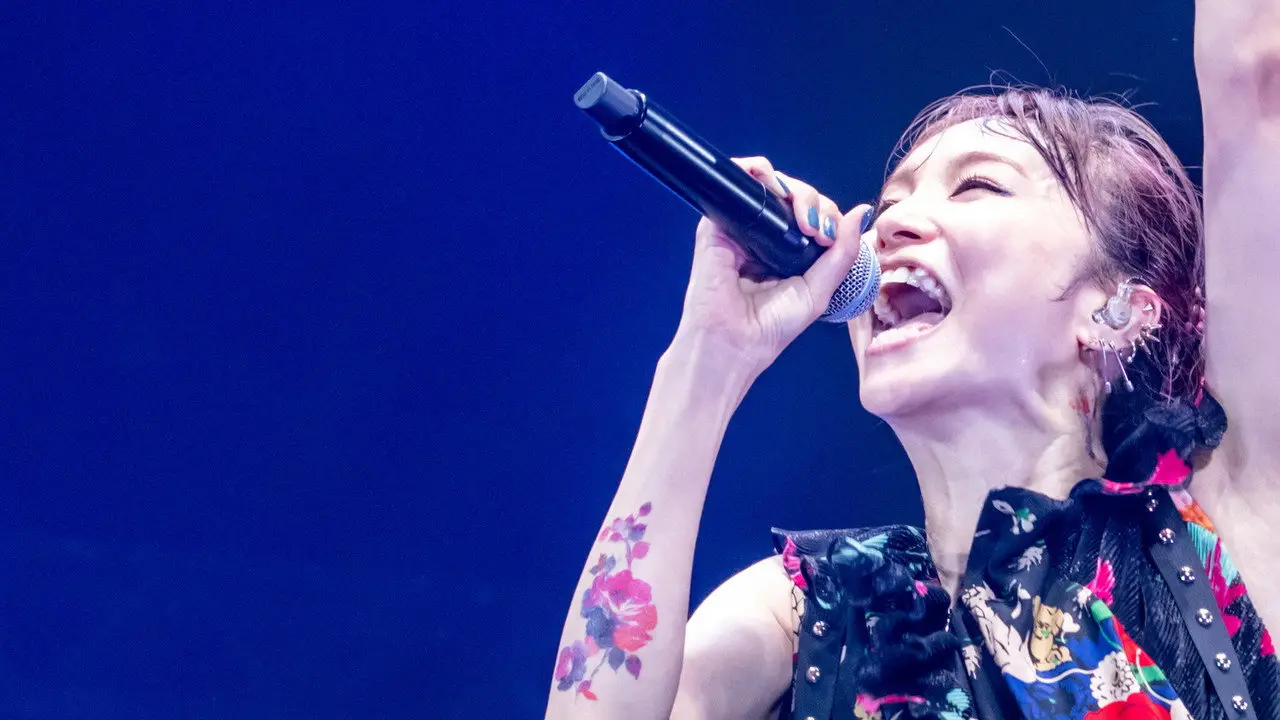Кадр з фільму «LiSA LiVE is Smile Always, Eve&Birth: Концерт у Будокані»